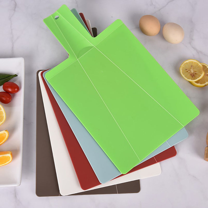 Creative Plastic Chopping Board Kitchen Gadget Foldable Plastic Cutting Practical Shovel Shaped Cutting Board