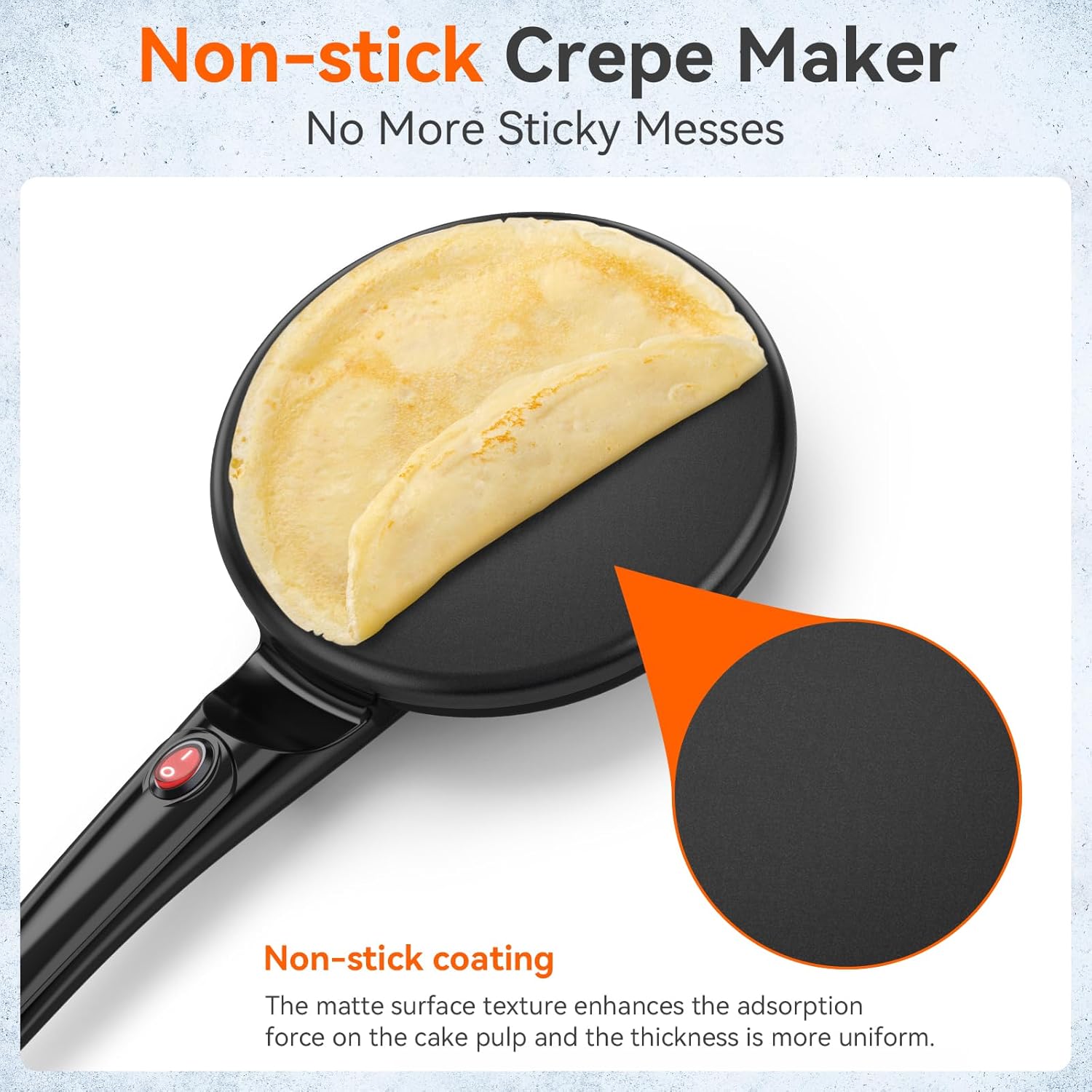 "CREPE CHEF PRO" Electric Crepe Maker