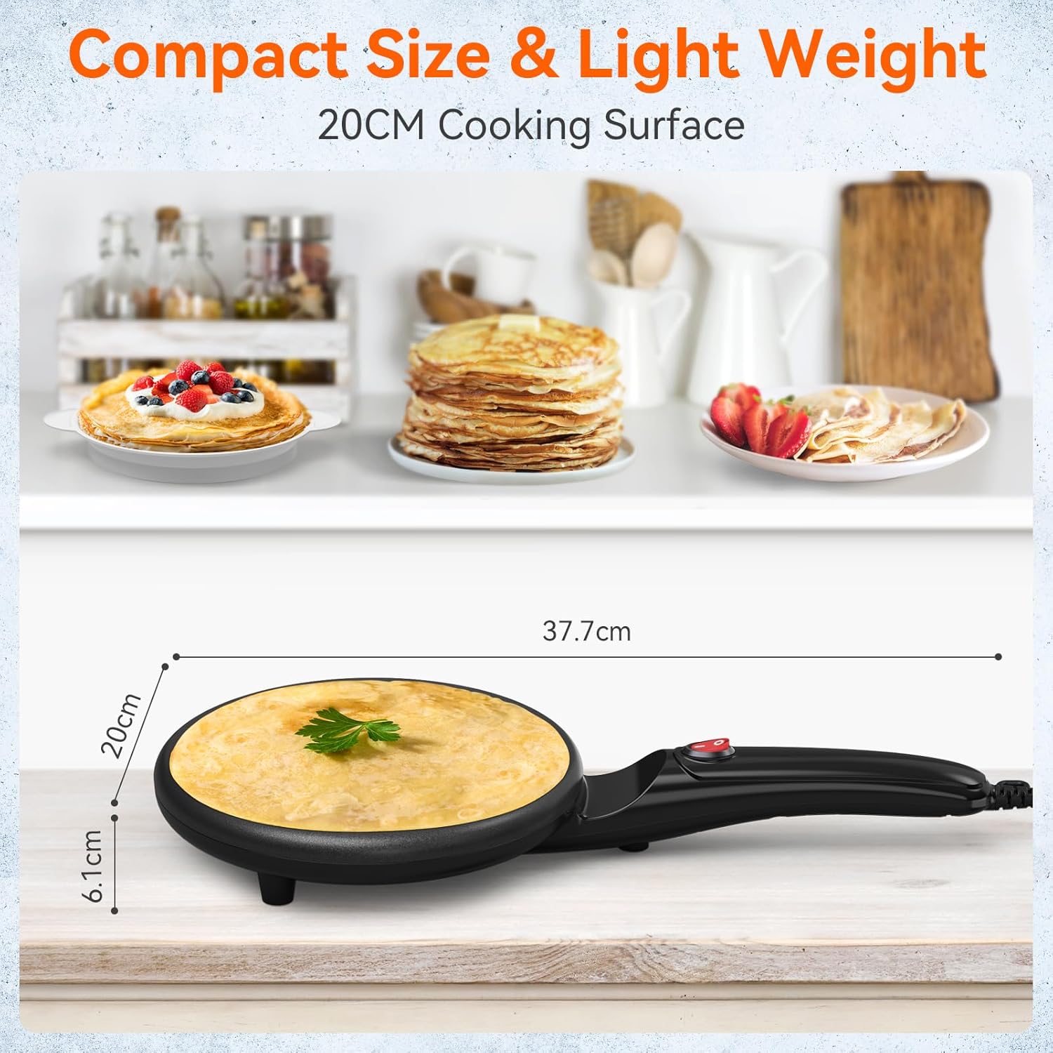 "CREPE CHEF PRO" Electric Crepe Maker