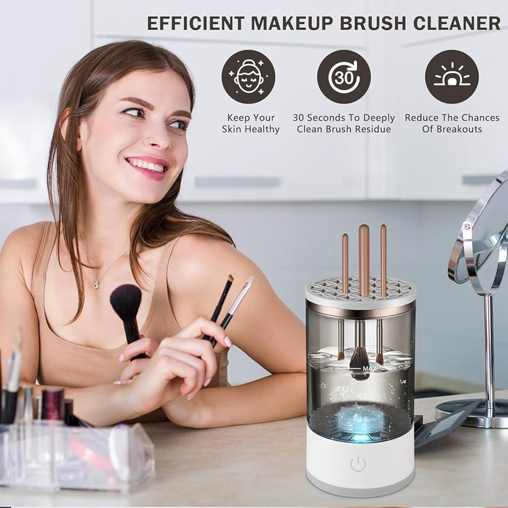 USB Plug Portable Electric Makeup Brush Cleaner