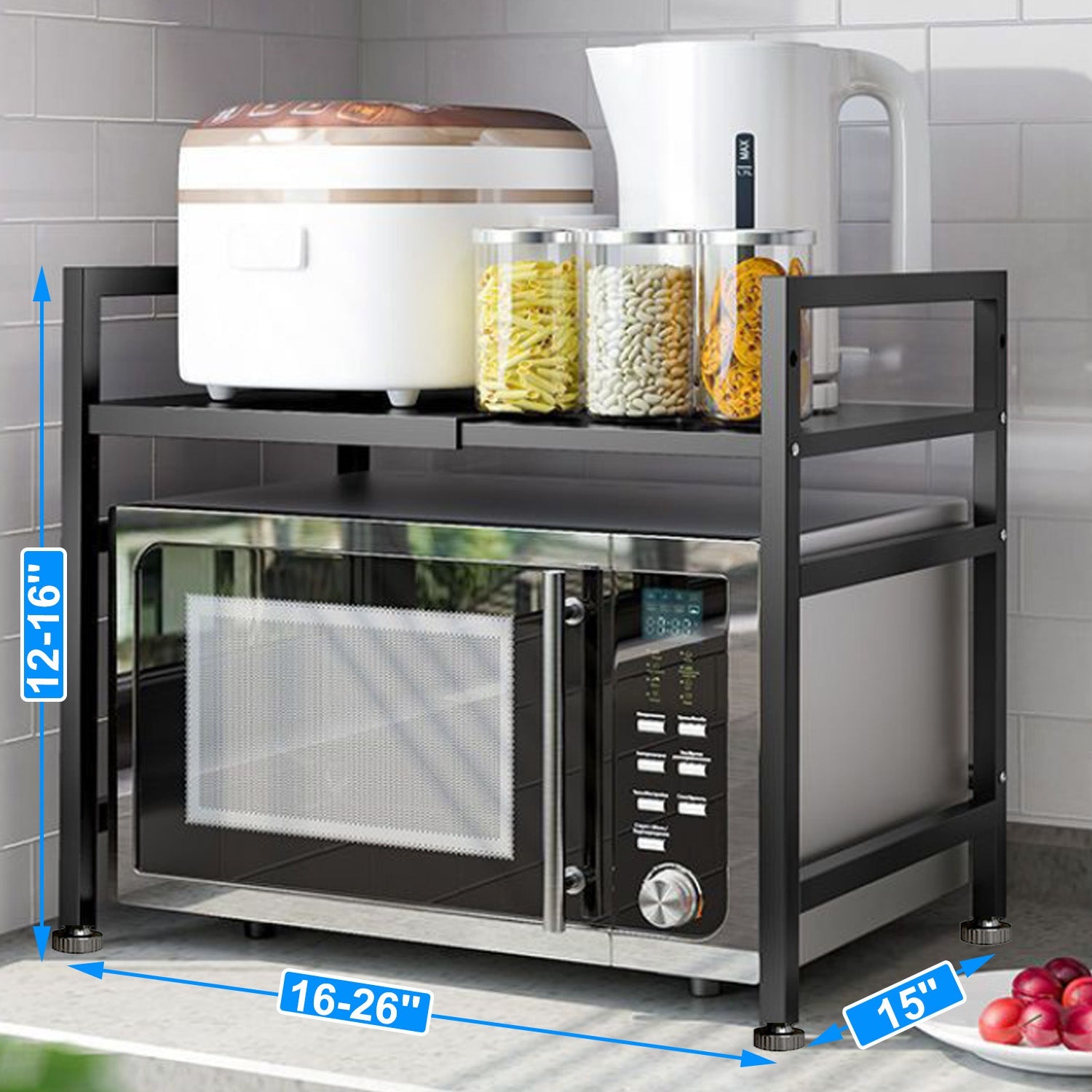 Microwave Stand Rack Organizer