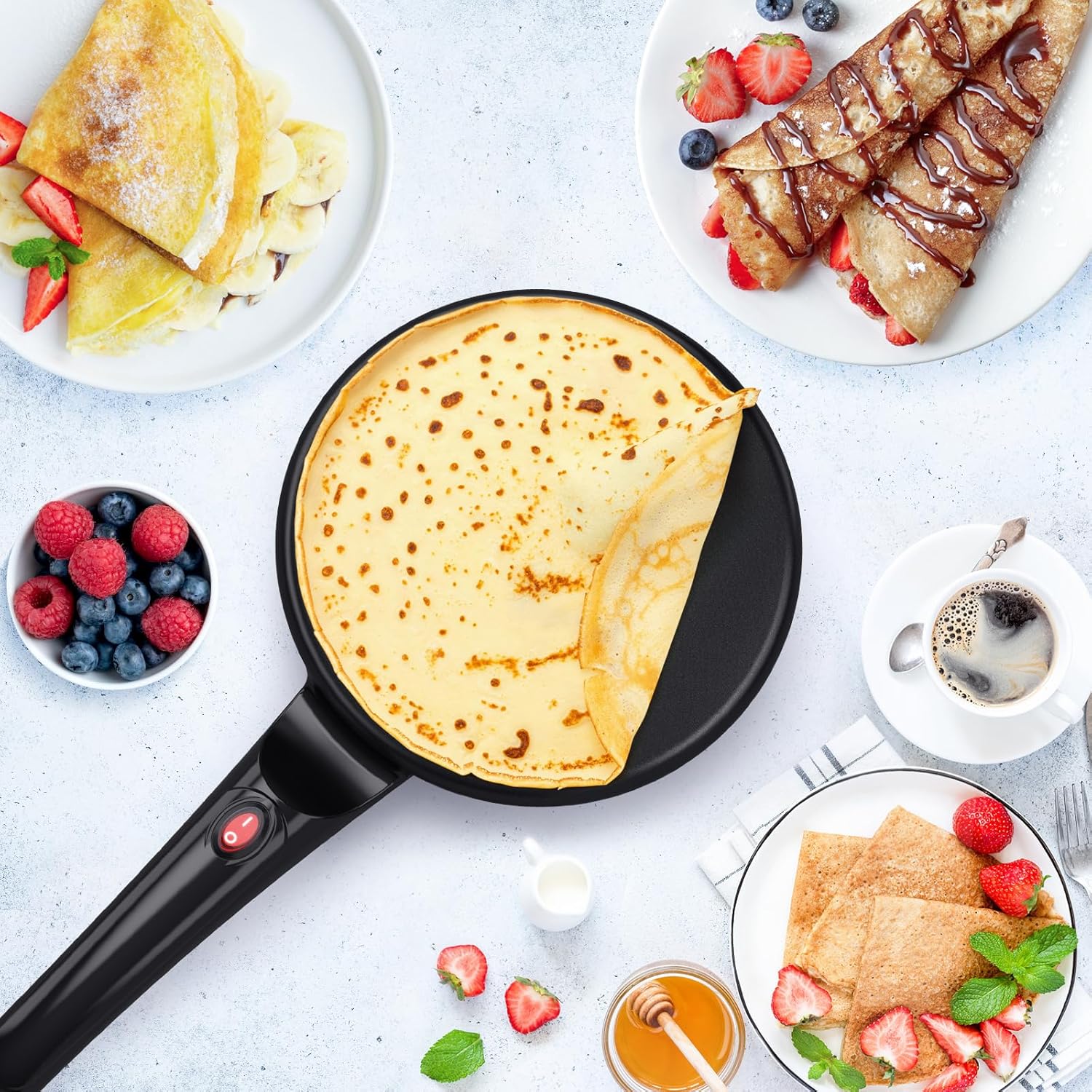 "CREPE CHEF PRO" Electric Crepe Maker