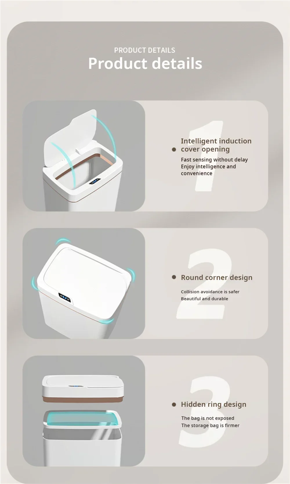 Narrow Smart Sensor Trash 2025