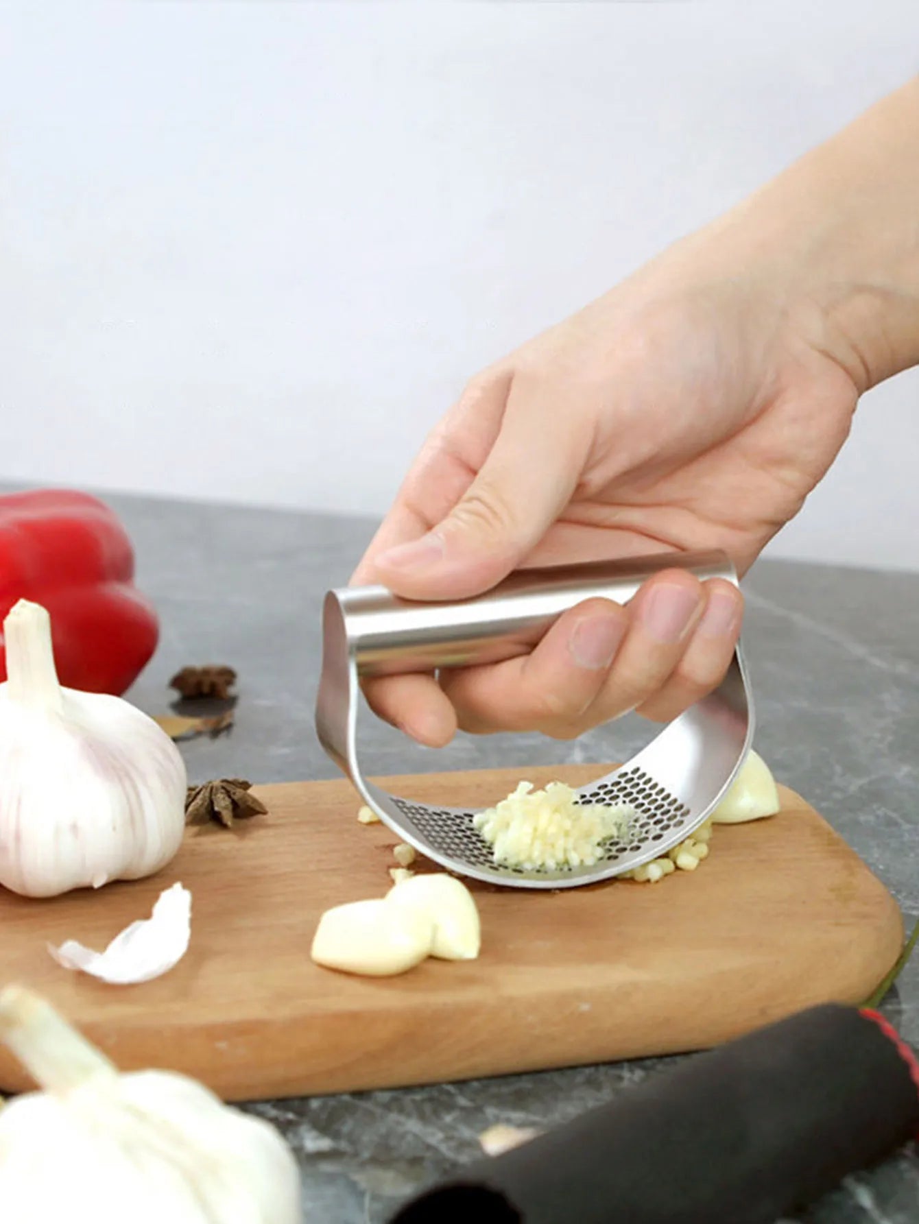 Sharp Garlic Press