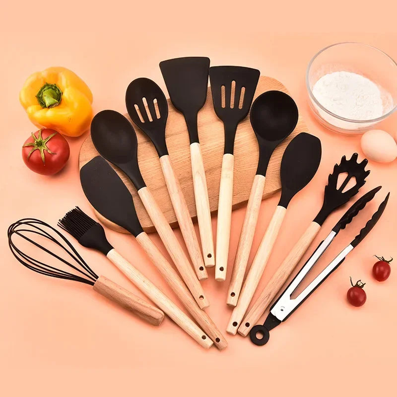 12PCS Silicone Kitchen Cookware