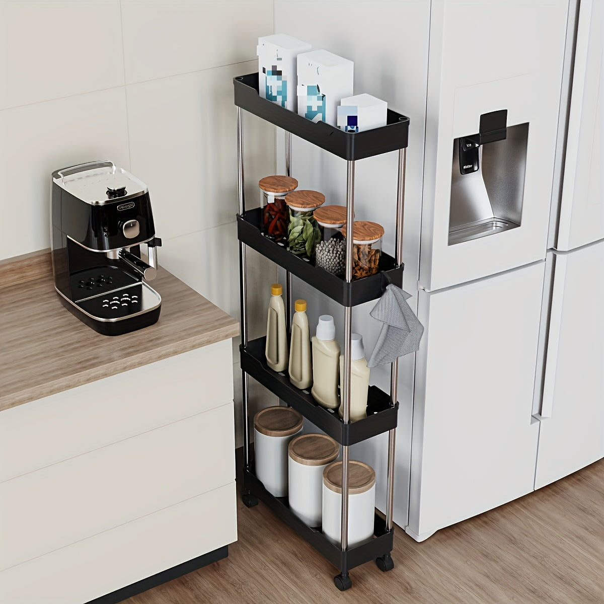 Bathroom Storage Rack With Wheels