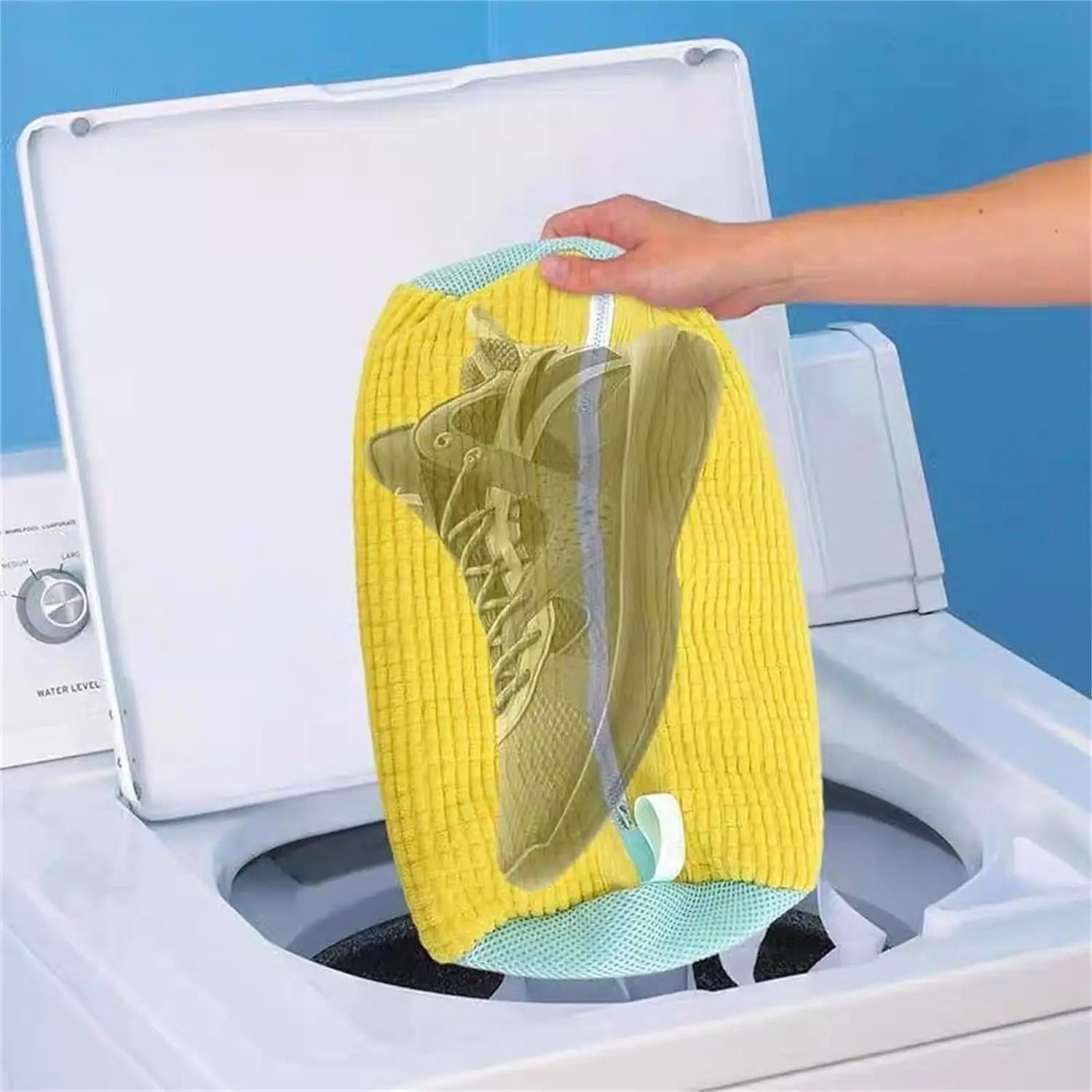 Shoe Washing Bag Cotton Laundry Bag Zippers