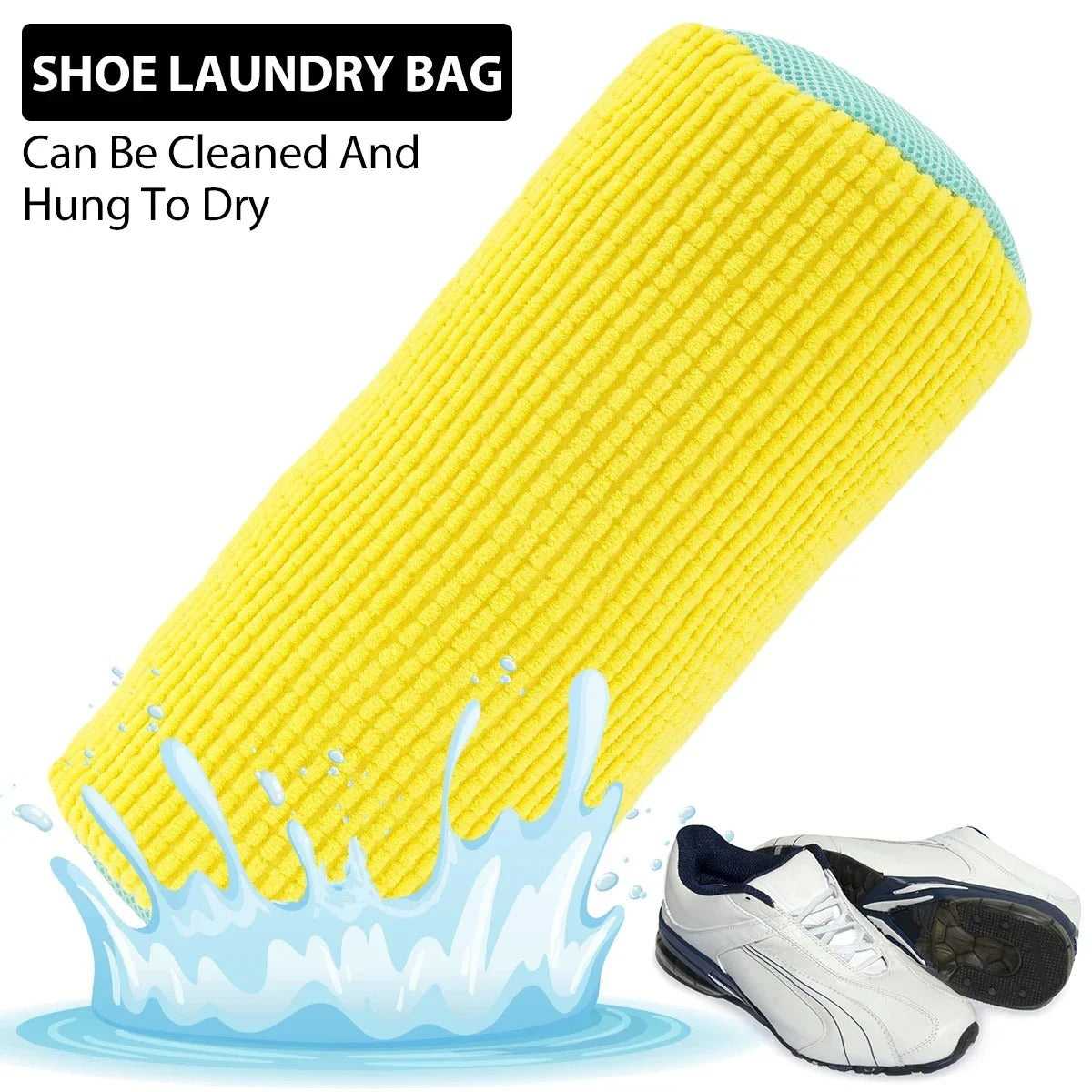 Shoe Washing Bag Cotton Laundry Bag Zippers