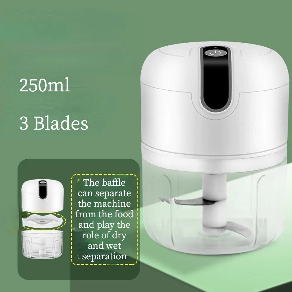 Portable Electric Mini Garlic Chopper 250ML